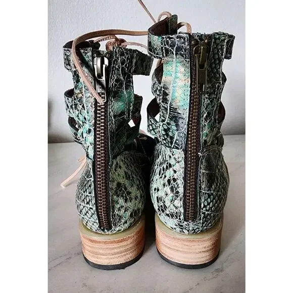 Freebird by Steven Green and Tan Lace Up Boots - Picture 7 of 12